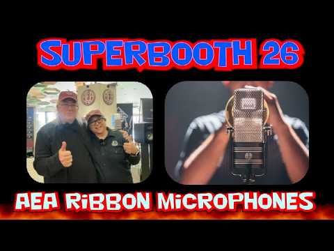 AEA Ribbon Mics interview på Superbooth 2026 med Julie og Joey